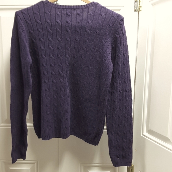 Ladies cable sweater by St John's Bay - Picture 2 of 3